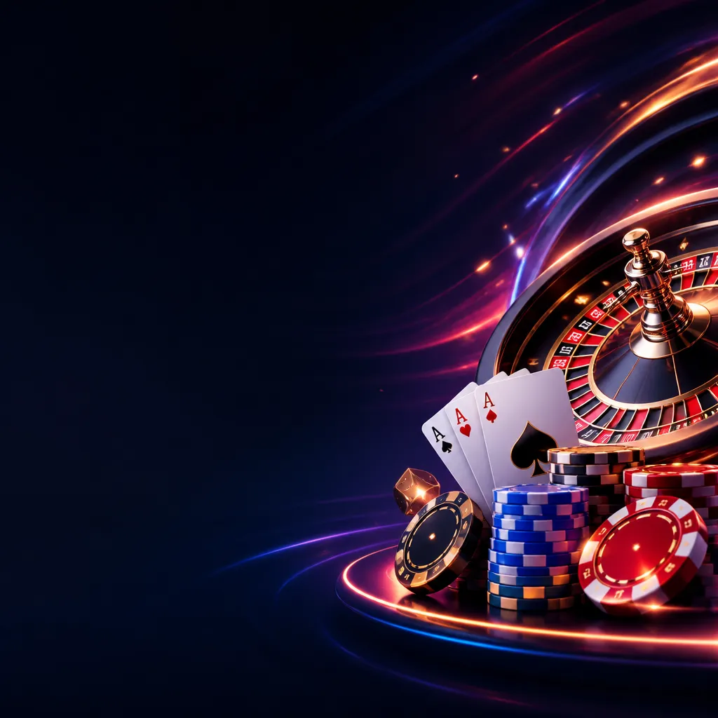 Modern 3D illustration with casino elements and Azerbaijani theme for Mostbet Casino website section.